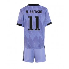 Real Madrid Marco Asensio #11 Bortaställ Barn 2022-23 Korta ärmar (+ Korta byxor)
